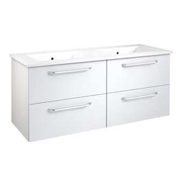 Kylpyhuonekalusteet Luna 120 cm Brilliant-valkoinen