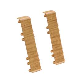 PVC floor baseboard connector M135, 2 pcs, Hi-Line
