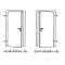METAL FRONT DOOR FOR HOUSE  MASTERTHERM 55 10X21 right