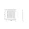 VENTREST VR1515M 15X15CM MUST PLAST.