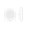 GRILLE VENTILATION VR125M D125MM MUST PLAST. GRILLE VENTILATION VR125M D125MM MUST PLAST.