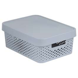 INFINITY BOX WITH LID 11L GRAY