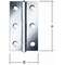 BUTT HINGE  100X52MM