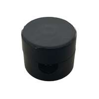 ISOLAATOR ÜMARKAABLILE PLASTIKUST MUST/ 5TK