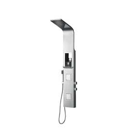 Shower panel Vento Prato 1400 x 220 mm stainless steel