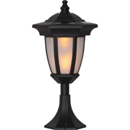 Solar Light Fixture 480-07 24 LED Black IP44 Flickering