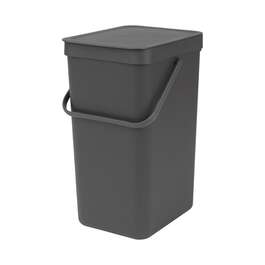 TRASH BIN BRABANTIA 16L SORT&GO GRAY