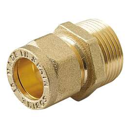 Copper pipe fitting 12-1/2 male straight