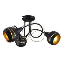 VALGUSTI GLOBO 54005-3D 3X40W E14 MUST/KULD