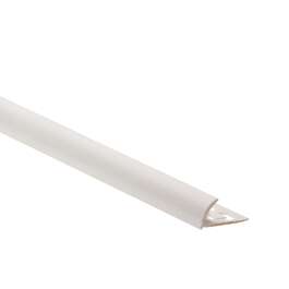 P SHAPED TILE TRIM 10mm VÄLISNURK White 101 2.5m