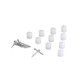 SHELF FIXINGS ELFA WHITE/ 10 PCS