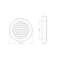 GRILLE VENTILATION  D125 PLAST VR125Y BEEZ