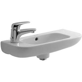 VALAMU DURAVIT D-CODE 50X22CM Valkoinen SEG.AUK vasen