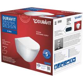 WC-istuinkannet DURAVIT D-NEO RIMLESS+ISTE V.SULGUV