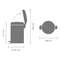 PEDAALKAST BRABANTIA NEW ICON 12L MUST