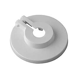 PLASTIKROSETT 35mm VALGE