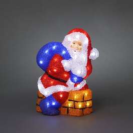 CHRISTMAS LIGHT SANTA 48 LED 38CM