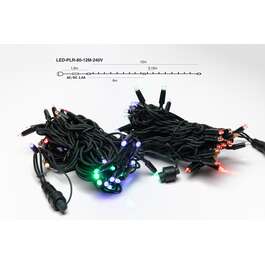 JÕULUVALGUSTI 12M LED MULTI, T.ROHELINE KAABEL