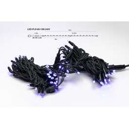 JÕULUVALGUSTI 12M LED SININE, T.ROHELINE KAABEL