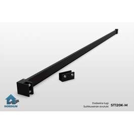 SHOWER WALL SUPPORT UP TO 1200MM BLACK