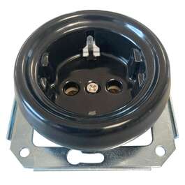 SOCKET  FENDE 1-NE SÜVIS MAANDUSEGA BLACK