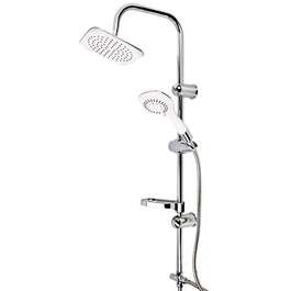 Shower mixer DUSCHY 455-90 DOLPHIN White/CHROME 