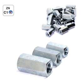 COUPLING NUT  ZN 14X40 2 TK/PK