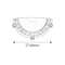 VALGUSTI TOM 3481 1X60W E27 D300 1/2 PLAFOON