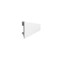 ПЛИНТУС  PVC 201 16X80X2400MM БЕЛЫЙ  ESPUMO