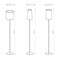 VALGUSTI ALUS PETIT H-128CM 40W E27 MUST VALGUSTI ALUS PETIT H-128CM 40W E27 MUST
