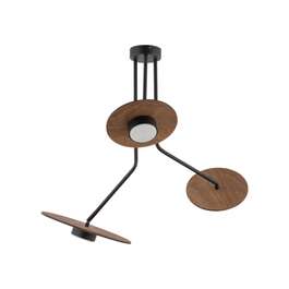 Valaisin Disk 3x8W G53 Tumma Puu /Ilman lamppuja/ Valaisin Disk 3x8W G53 Tumma Puu /Ilman lamppuja/
