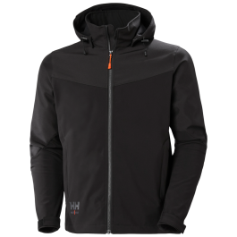 JACKET HH OXFORD SOFTSHELL KAPUUTSIGA BLACK L