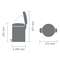 PEDAALKAST BRABANTIA NEW ICON 5L SOFT BEIGE