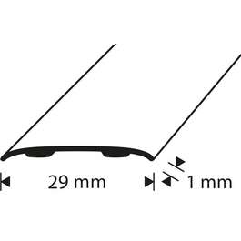 VUUGILIIST ISELIIMUV 30X2000MM NATURAAL VALGE