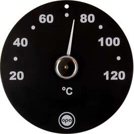 Термометр для сауны Lumo, чёрный, из нержавеющей стали