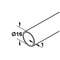 RAILING PIPE D16/600MM CHROME RAILING PIPE D16/600MM CHROME