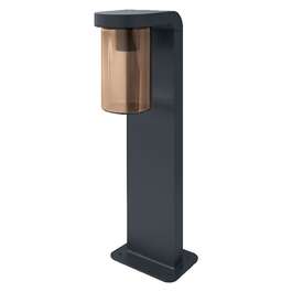 Outdoor Wall Light CASCADE 50CM E27 IP44 AMBER/DARK GREY POST