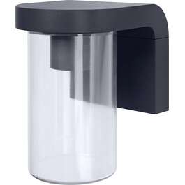 Outdoor Wall Light ENDURA CASCADE E27 IP44 Clear/Dark Grey