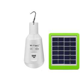 LAMP SOLAR VTAC-2417 5W E27 500/130lm MAX 6H