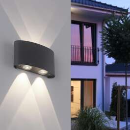 Outdoor Wall Light CARLO 4.5W LED 410lm IP54 Anthracite