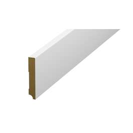 JALKALISTA  MDF 16x96x2400MM VALKOINEN  PURE+BASIC