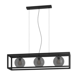 VALGUSTI ARANGONA 3X40W E27 MUST/MATT HALL