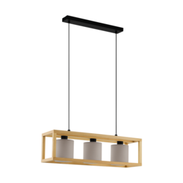 VALGUSTI GRANADOS 3X25W E27 PRUUN/CAPPUCCINO/VALGE