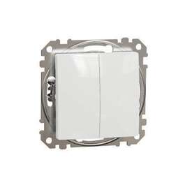 LIGHT SWITCH  SEDNA DISAIN 2-NE VEKSEL VALGE
