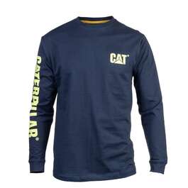 T-SÄRK CAT 1510034 PIKK VARRUKAS SININE/KOL. M T-SÄRK CAT 1510034 PIKK VARRUKAS SININE/KOL. M