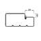 DOOR HINGE OPUS VALGE 92mm HOR. M8 TIHENDIGA