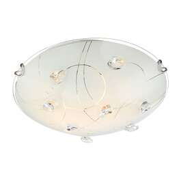 VALGUSTI GLOBO 40414-2 2X60W E27 VALGE/KRISTALL