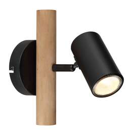 LUMINAIRE GLOBO 57913-1 5W LED GU10 BLACK/WOOD