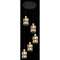 VALGUSTI GLOBO 15761-5B 5x40W E14 MUST/KULD