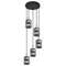 VALGUSTI GLOBO 15761-5B 5x40W E14 MUST/KULD